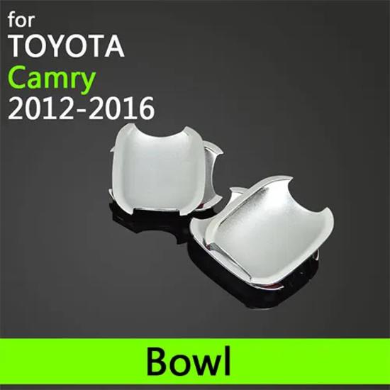 For Toyota Camry XV50 2012-2017 Luxurious Chrome Door Handle Covers Accessories Stickers Car Styling 2013 2014 2015 2016 Aurion Bowl