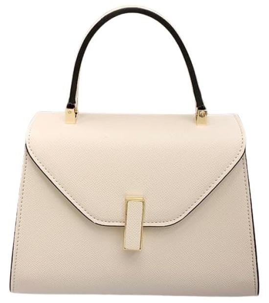 

Shoulder Leather Bag for High Quality Genuine with Shoulder White Width [Litany] Handbag, Bag, Women, Leather, Small, Lightweight, Strap, (White, білий