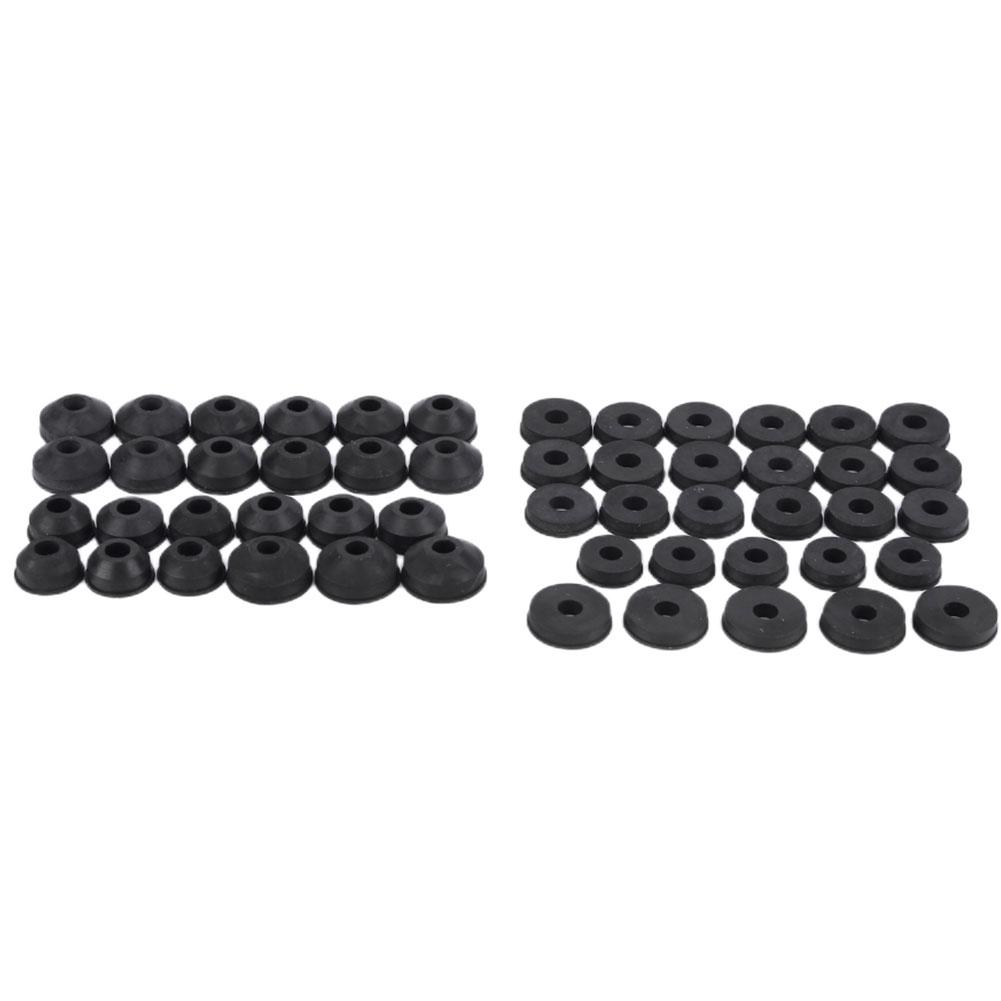 48PCS Plumbing Faucet Seal Washer O-ring Rubber Faucet Washer Assortment with Screws Flat Beveled for Repairing Faucet Leak