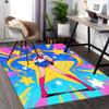 1pc Sailor Moon Anime Cartoon Design Office Chair Mat Non-Slip Carpet for Home Decor, Suitable for Office, Living Room, Bedroom, Game Room - Perfect G