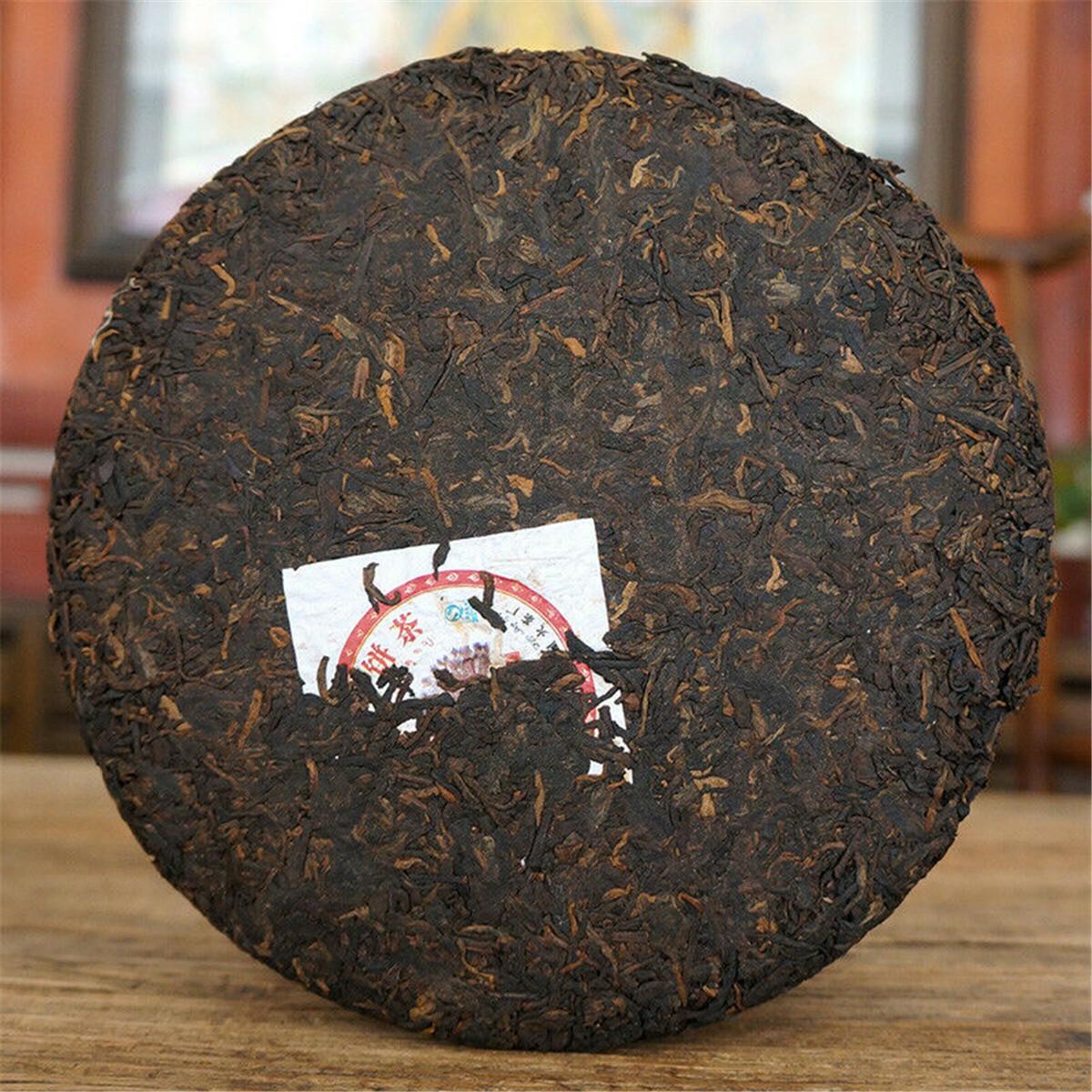 357g Ripe PuErh Tea Cake Yunnan Premium Fermented Tea