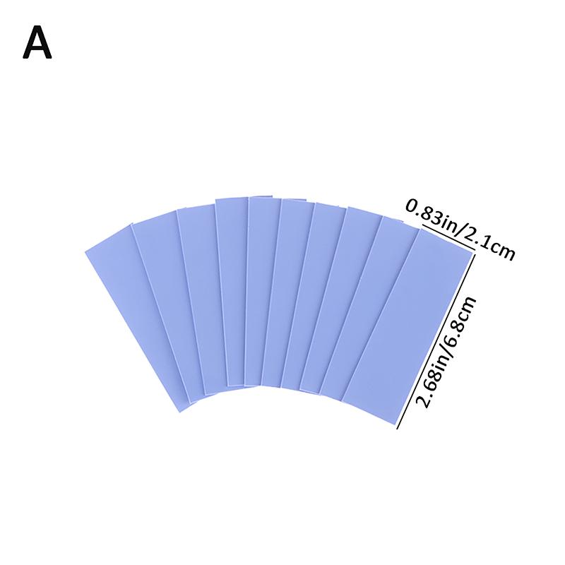 

10шт M.2 термопрокладка с теплопроводностью 6,0 Вт/МК многоразовая силиконовая GPU рассеивающая тепло проводящая охлаждающая прокладка