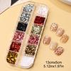 Xiaomi 12 Grids Red Mini Heart Nail Art Sequins Glitter Love Heart Shape Nail Flakes Valentines Charms Nail Art Decorations Manicure