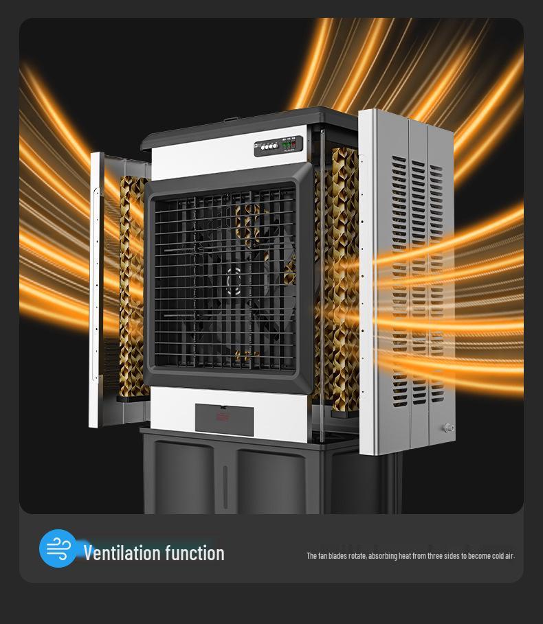 Camel Industrial Mobile Silent Air Cooler: Large Commercial & Household Water Cooling Fan