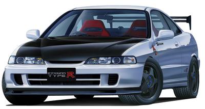 Inch Up Series 333 Spoon Integra Type R Plastic Model 1/24 No. (DC2) (with GT/W Wing)