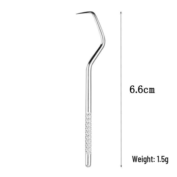 Portable 304 Stainless Steel Toothpick Set with Storage Tube for Oral Care