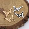 10Pcs Gold Color Butterfly Connectors For Jewelry Making Bracelet Diy Findings Accessories 23X18Mm