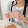 Short Clutch Short Wallet Purse Card Bag Fashion Design Solid Color Card Holder  Card Storage Bag