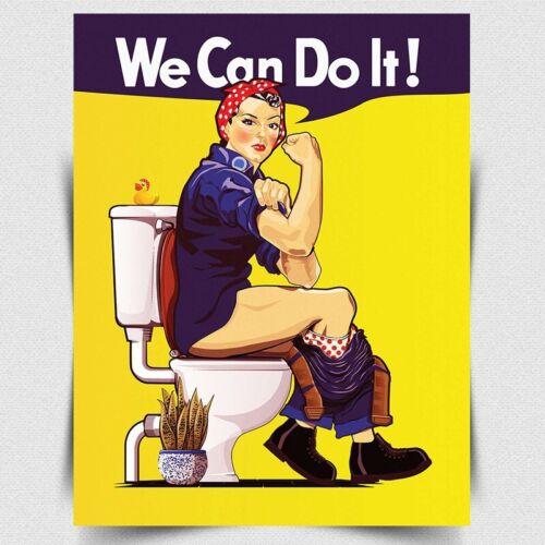 

f1SIGN METAL PLAQUE WE CAN DO IT WW2 WAR PROPAGANDA poster funny humorous print 20x30cm（7.8x11.8inch）