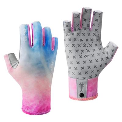 BASSDASH Fishing Gloves Finger UPF Fishing Gloves Gloves Unisex 3/4 50+ Anti-Slip