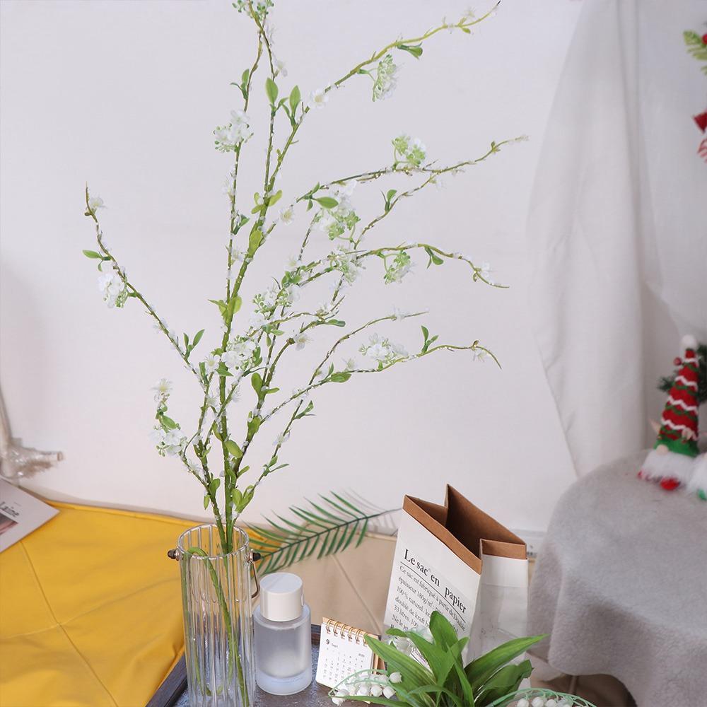 Lifelike Simulation Snow Willow Plastic Fake Plants  Living Room Restaurant Decor