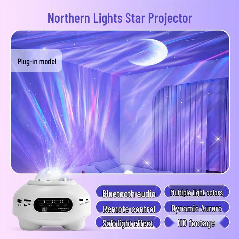 Mars Aurora Sky Projector: Starry Night Light for Gatherings  Livestreams 20W