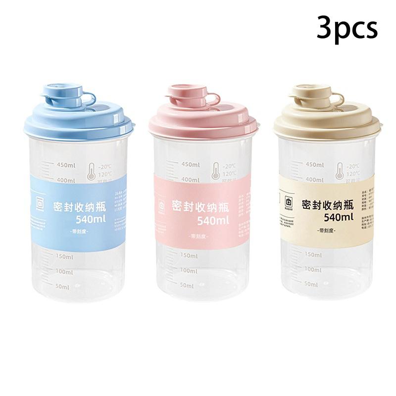 Milk Tea, Soy Milk, Juice & Oatmeal Storage Jar With Measurement Markings, Food-grade, High-temperature Resistant