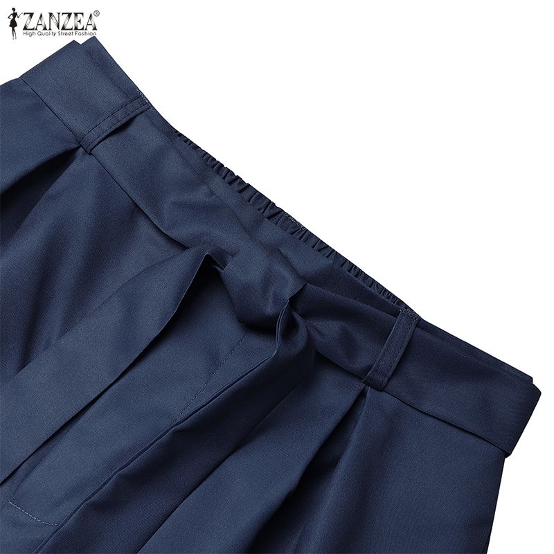 ZANZEA Womens Loose Casual Floral Print Long Pants