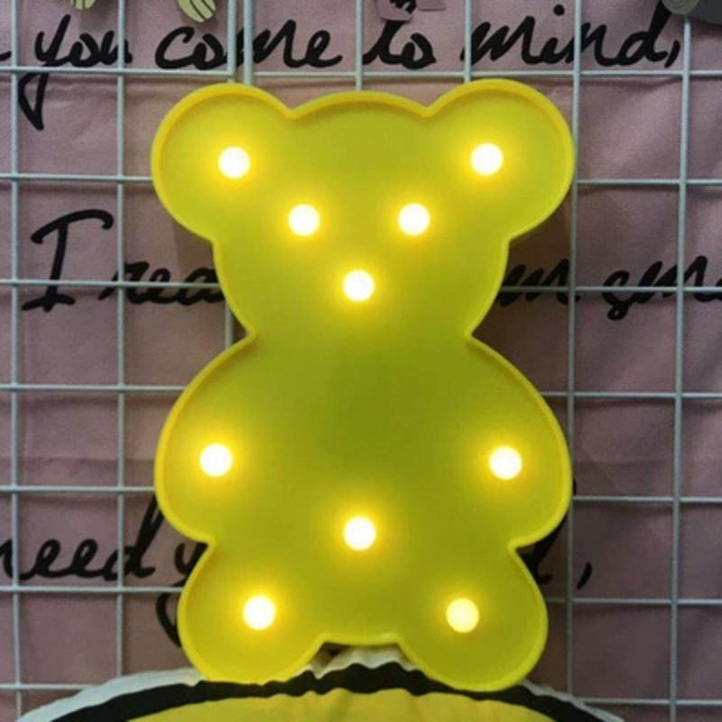 Unicorn Night Light With Star Shape Led Decor For Bedroom And Gift Use