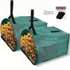 Yard Dustpan-Type Collecting Leaves Bags - Garden Deciduous Bag 52.83gal - 1/2pcs Yard Waste Bags - Garden Leaves Debris Garbage Bag