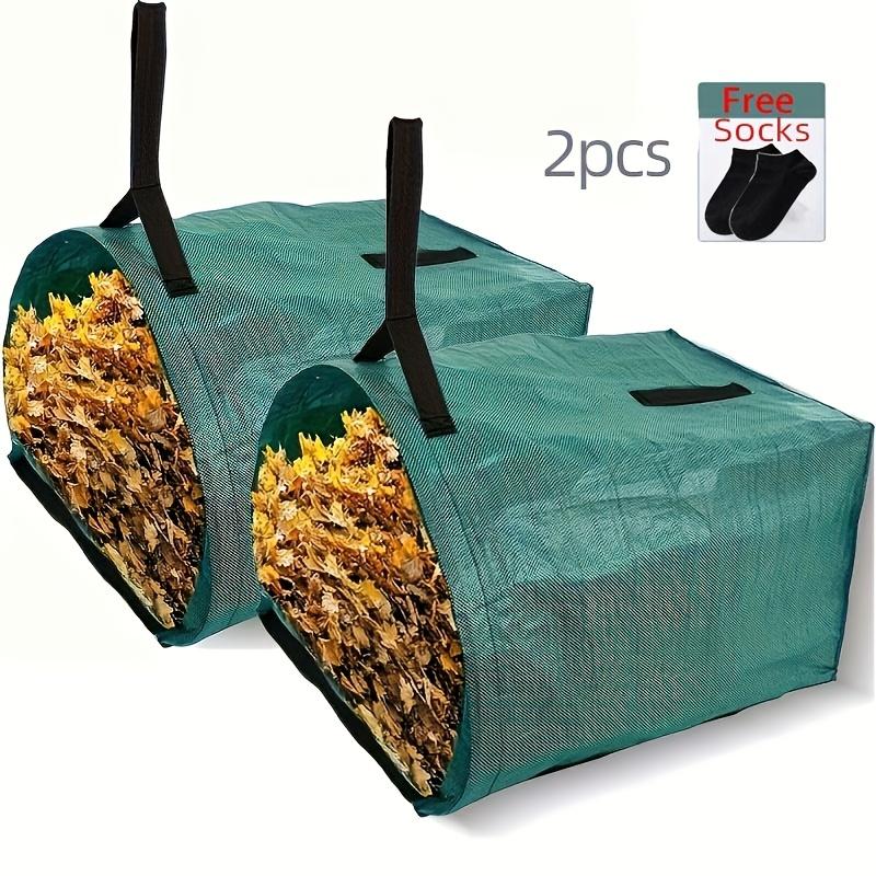 Yard Dustpan-Type Collecting Leaves Bags - Garden Deciduous Bag 52.83gal - 1/2pcs Yard Waste Bags - Garden Leaves Debris Garbage Bag