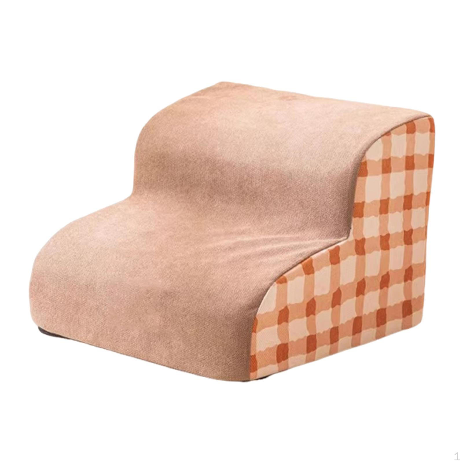 

Dog Stair Ramp, 2-step Inclined Staircase, Removable And Washable Cover, Non-slip Base, Pet Ladder оранжевый