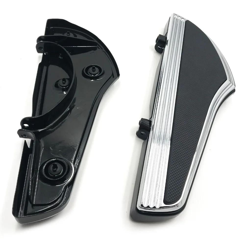 Motorcycle Parts Front Driver Footboard Shark Fin for Harley Davidson Road King 2009-2013 Trike 2000-2017 Softail Road Glide