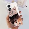 For Cover Oppo A58 4G CPH2577 Case Love Heart Butterfly Cover Shell For Oppo A78 5G 4G CPH2565 Soft Clear TPU Bumper Etui
