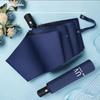 UV Black Glue Automatic Three-Fold Sun/Rain Dual-Use Umbrella with Logo Printing - Sun Protection & Rain Shield