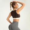 Color-Block Stripe High-Impact Yoga Sports Bra