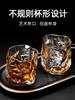 Unique Whisky Glass Irregular Transparent Glass Wine Cup Drinking Glasses for Home Summer Beverage Cup Kitchenware
