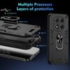 Etui dla Mi Poco X6 X7 Pro 5G Odporne na wstrząsy Pancerne Magnetyczny Uchwyt Pierścień Etui Dla Xiaomi Mi POCO C75 C61 F6 Ochrona Obiektywu Pokrowiec