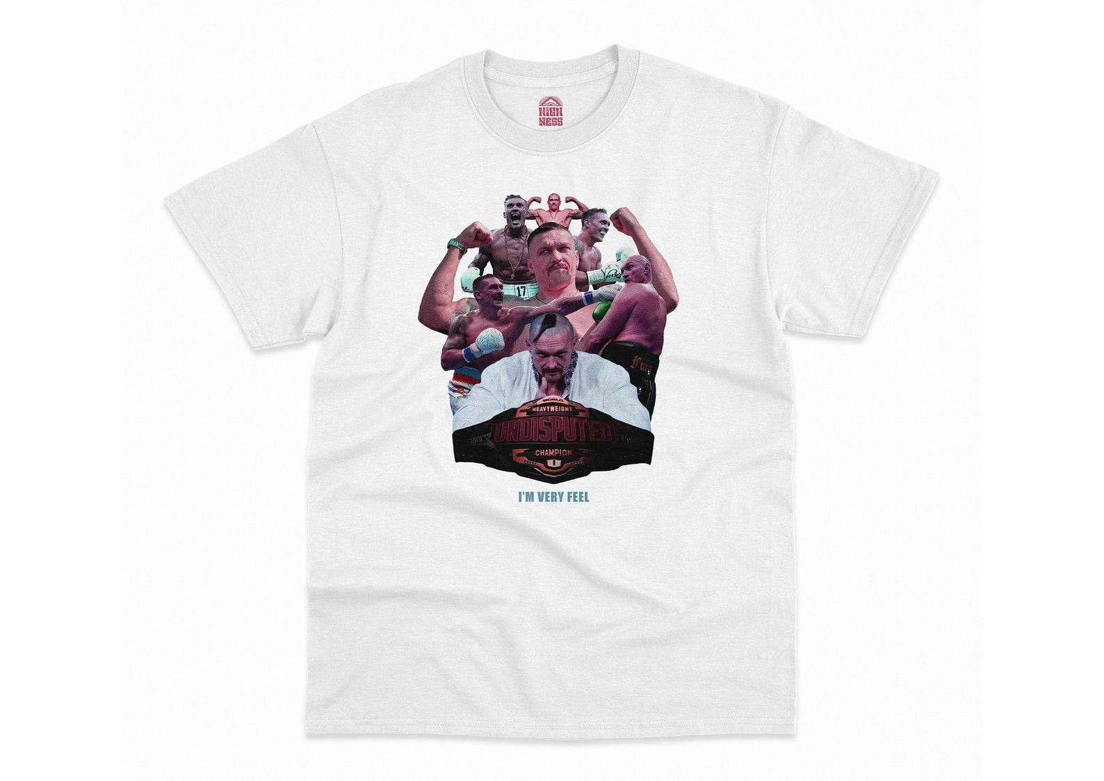 Undisputed Heavyweight Champion Oleksandr Usyk Boxing Graphic Tee - HQ T-Shirt, Heavyweight Unisex Crewneck 2XL