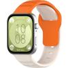 Silicone Strap for Huawei Watch Fit 4 / 4 Pro / 3, Beige / Orange