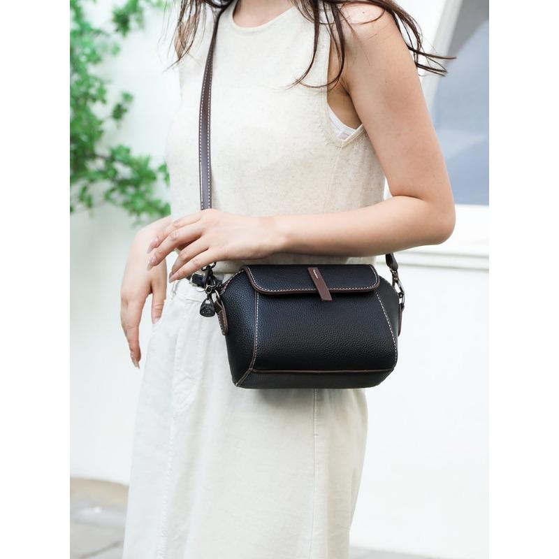Borsa Piccola da Donna Monocolore di Lusso Designer Moda Borsa a Spalla Messenger Borsa a Tracolla in Ecopelle PU da Donna Bolsas