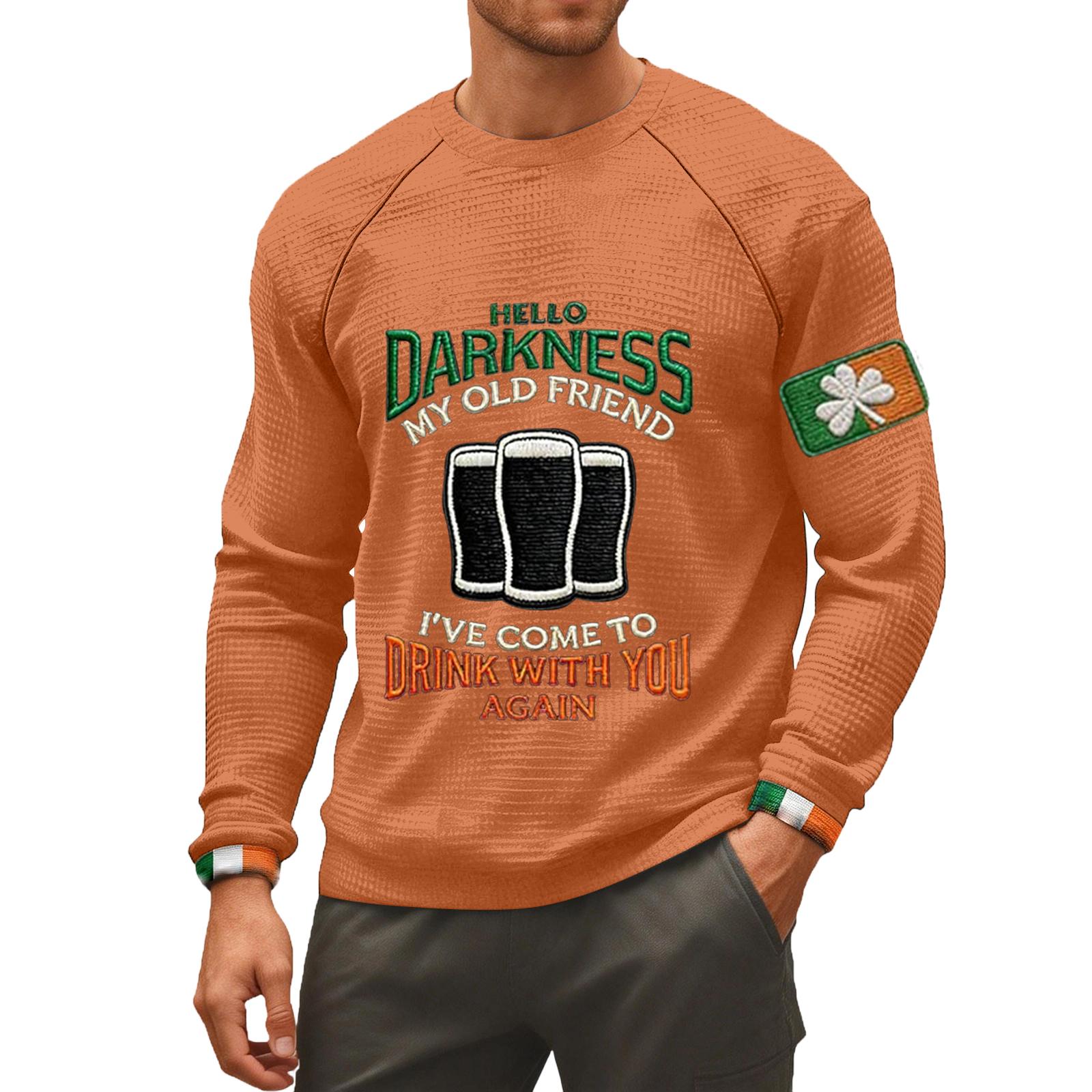 

Чоловіча футболка Darkness My Old Friend Ірландська пивна футболка Ірландія Футболка XXL помаранчевий