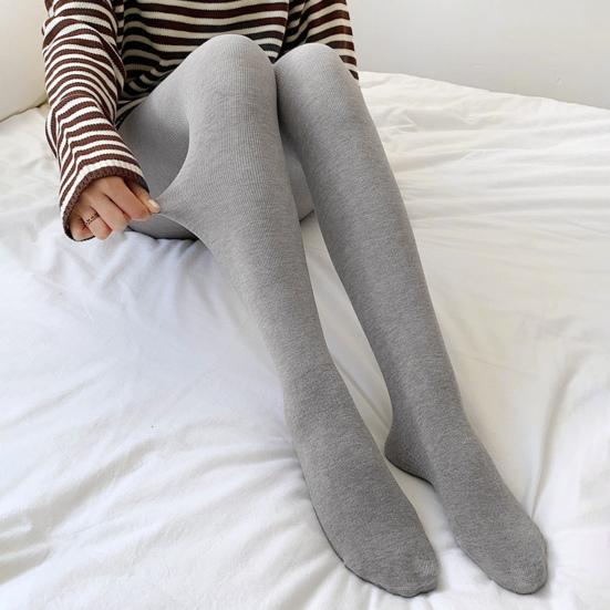 Women Pantyhose High Elasticity Tight Fit Body Curve Enhancing Bottom Pants Autumn Winter Velvet Lined Leggings