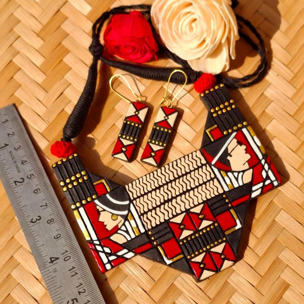 Terracotta Clay Jewelry Set