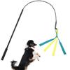 Dog Flirt Poles Toy Flirt Poles Chewing Training Toy for Dog Aggressive Chewer Teeth Clean Exercise Rope Interaction Toy Multicolor
