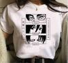 Kawaii Casual Anime Demon Slayer Kimetsu No Yaiba Graphics Female T-Shirt Summer Loose Blouse White Tees O-Neck Women Goth Tops