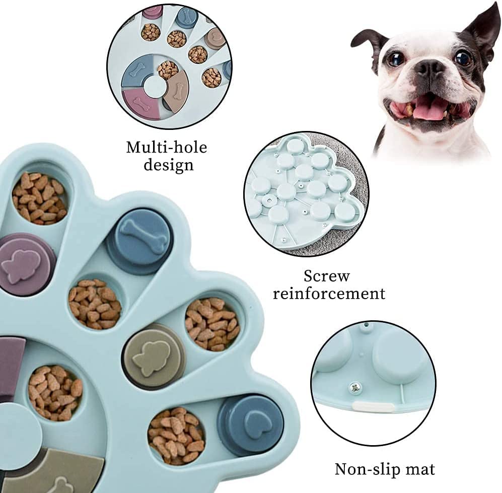 Dog Puzzle Toys Interactive Brain Games Puppy Treat Toy for Boredom Non-Slip Slow Feeder Pet Bowl Food Dispenser Cat Dogs Food