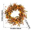 Artificial Wreath Thanksgiving Wreath for Front Door Window Hallway Farmhouses Thanksgiving Centerpieces Decoration