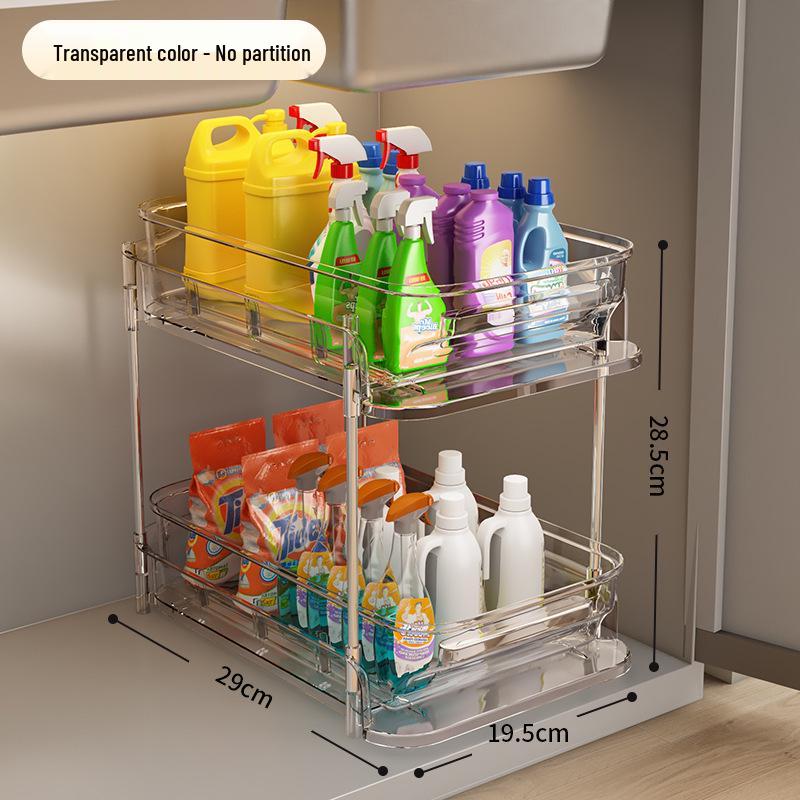 Pull-Out Multi-Layer Under-Sink Bathroom Storage Rack