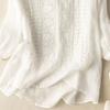 Vintage Cotton Linen Blouse Shirts Women Summer Round Neck Three Quarter Blusas Retro Embroidered Loose Casual Blouses And Tops