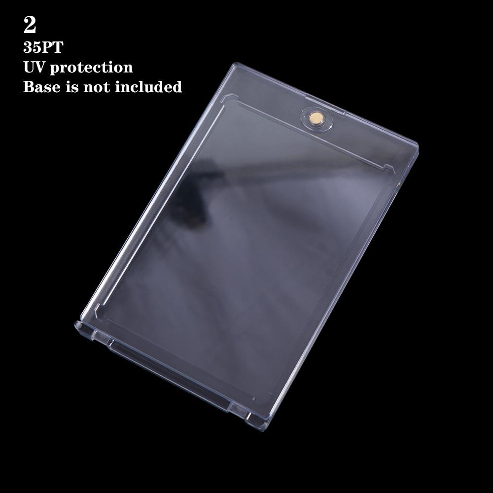35PT Magnetic Card Holder Acrylic Hard Plastic Sports Star Cards Case UV Prevention Clear Cards Protectors Idol Photo Cards