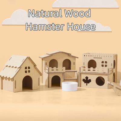 Durable Hamster House DIY Crafts Cage Decor New Small Pets Hideaway  for Chinchilla