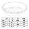 Transparent Color Plant Saucers 12 Inches 8 Inches Plastic