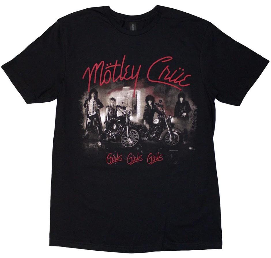 

Motley Crue Girls, Girls, Girls - Черная футболка Размер S-5XL Репринт НОВАЯ Унисекс футболка XXL