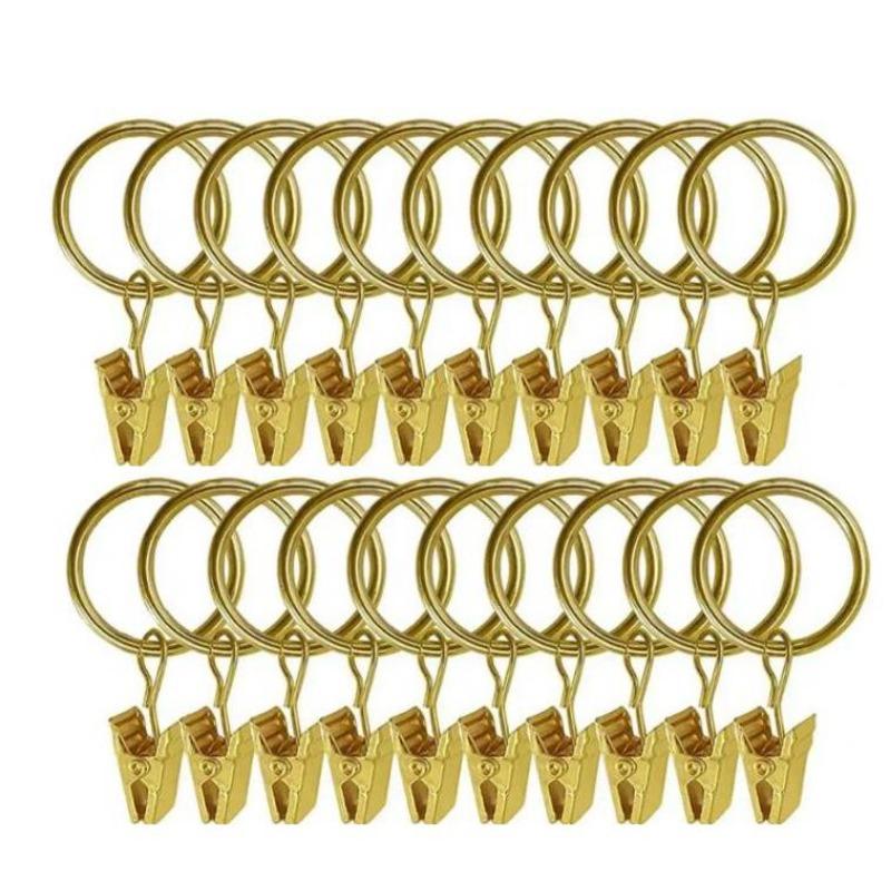 10-30Pcs Curtain Rings Clips for Curtain Hanging Photos Hats Rustproof Vintage Decoration Wire Holder Home DIY Storage Clips