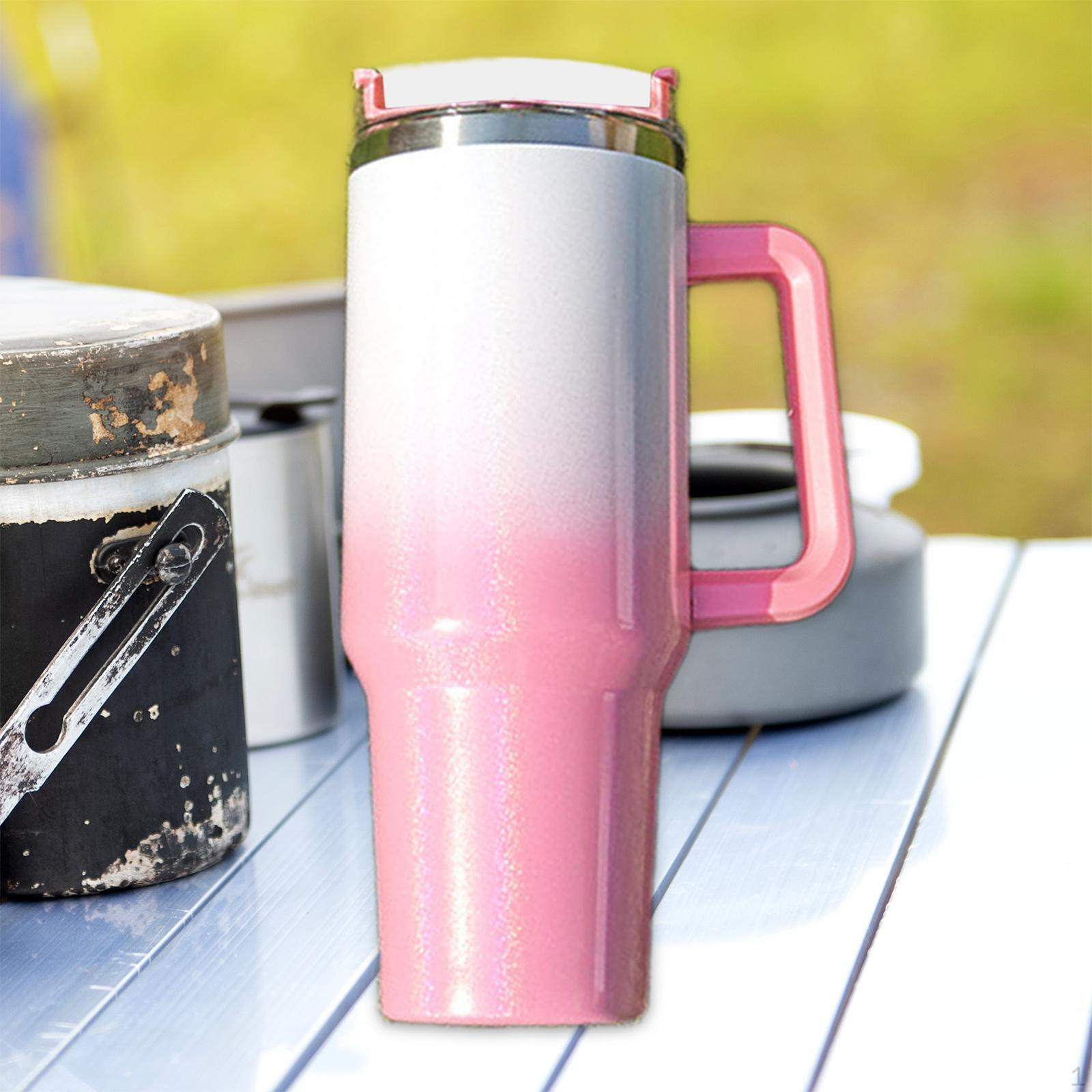 

40 Изолированный стакан с ручкой, элегантный дизайн для холодных напитков