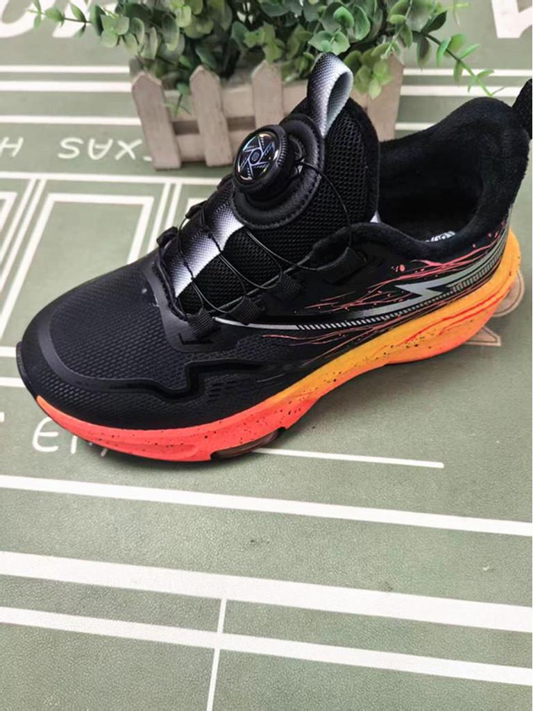 Annabelle Kids' Winter 2025 Sports Shoes: Boys' Button Running Shoes for Middle and Big Kids.