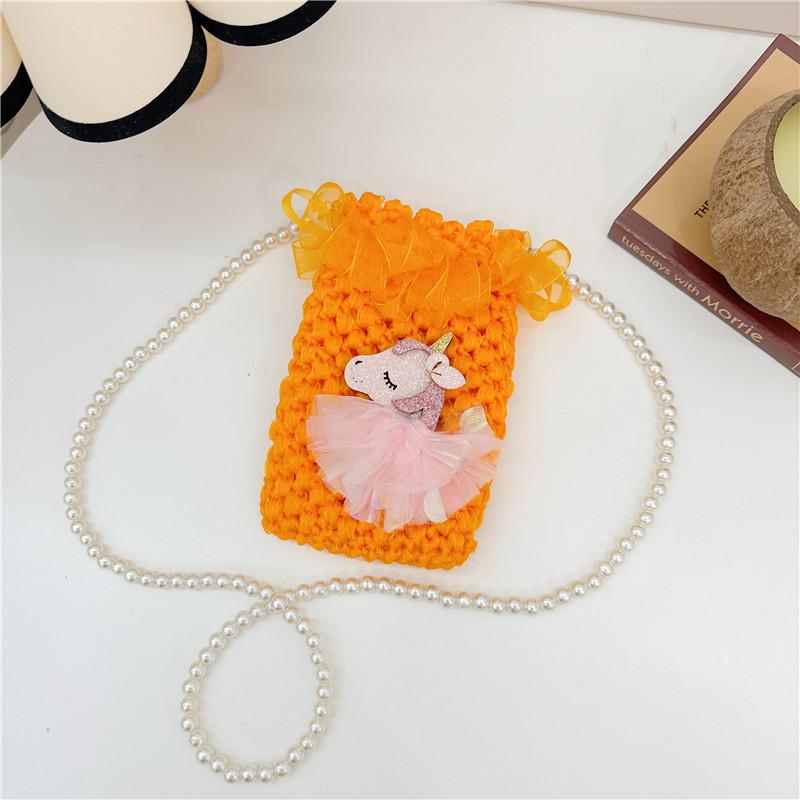 

Shoulder Cute Plush Bag For Girls In Multiple Colors With Fun Patterns For Daily Use оранжевый