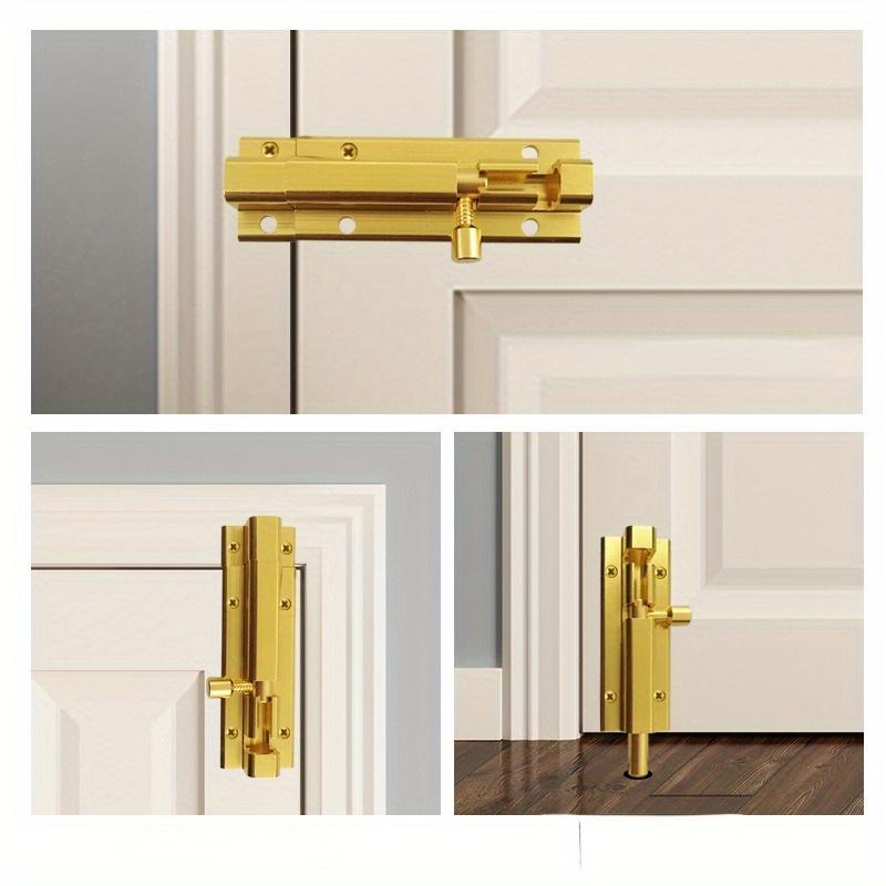 Bezpečnostní západka dveří Bílá a černá západka dveří Dřevěná západka dveří Zesílená o 5 palců.