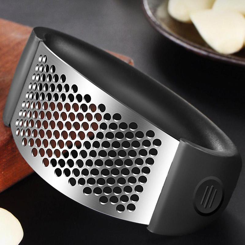 Stainless Steel Garlic Press Squeezer Manual Garlic Ginger Rocker Crusher Garlic Cutting Mince Tools Kitchen Gadgets